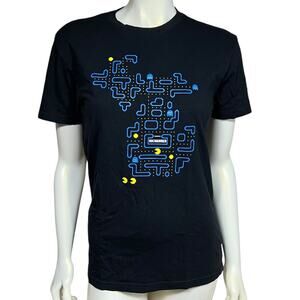 Next Level Women's Fitted Michigan Pac-Man Graphic Tee Small